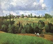 Camille Pissarro Pang plans scenery Schwarz oil painting on canvas